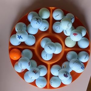 Golf Balls - 40 assorted, used. Titleist, Nike, Top Flite, Pinnacle + others. S1